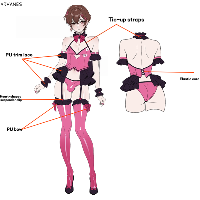 Pre-Orders   Cos Pink Heart Set (5-Piece Set)  AS35