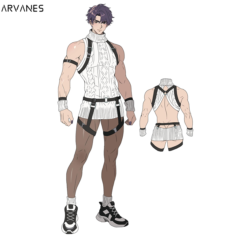 Pre-Order Backless sweater(5-Piece Set)  AS38