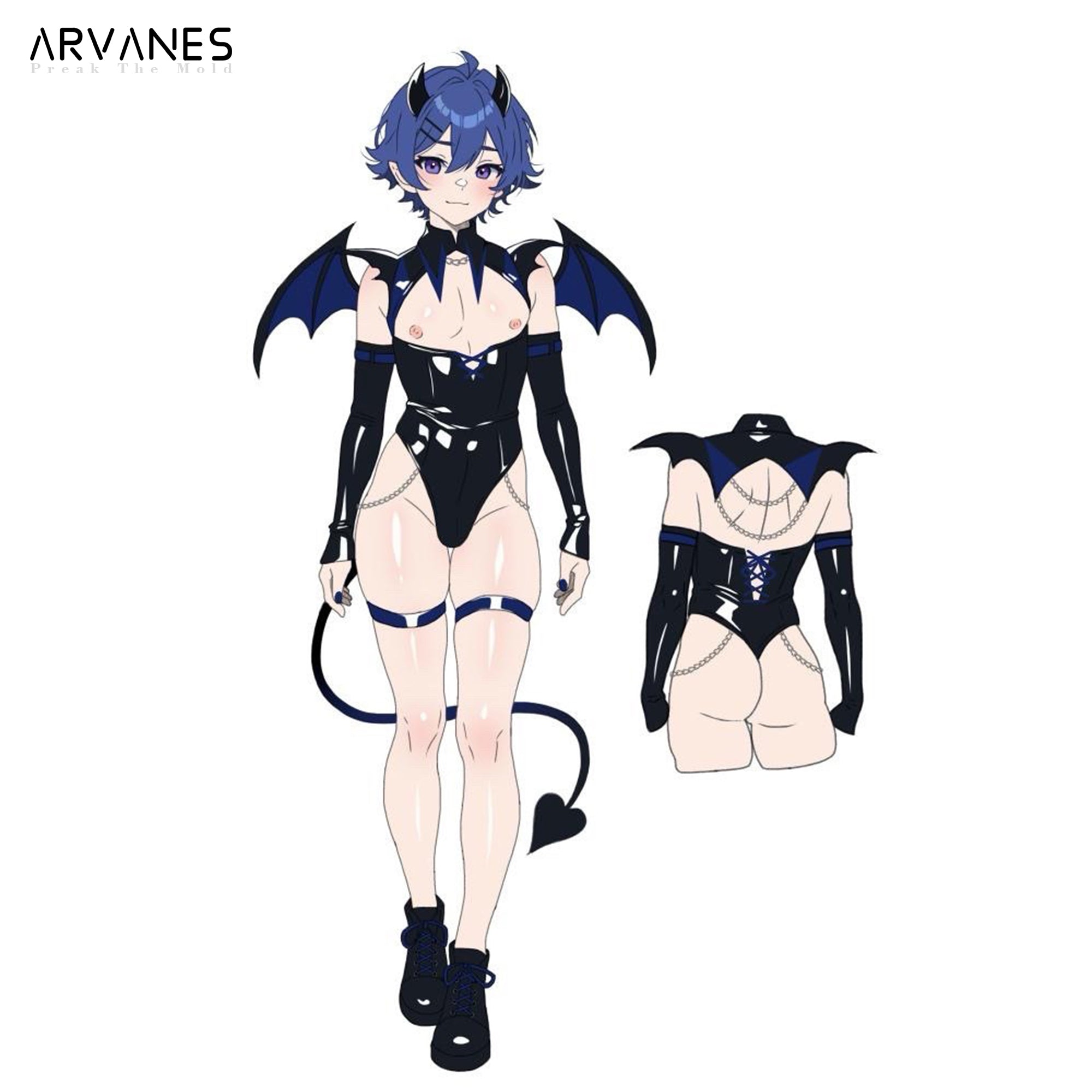 Pre-Order Cosplay Dark Horn Succubus Costume (5-Piece Set) AS04