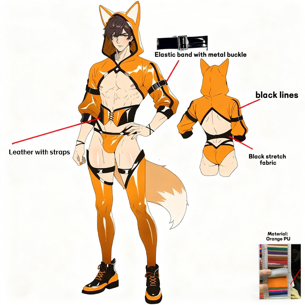 Pre-Order Fox Bodysuit  (5-Piece Set) AS12