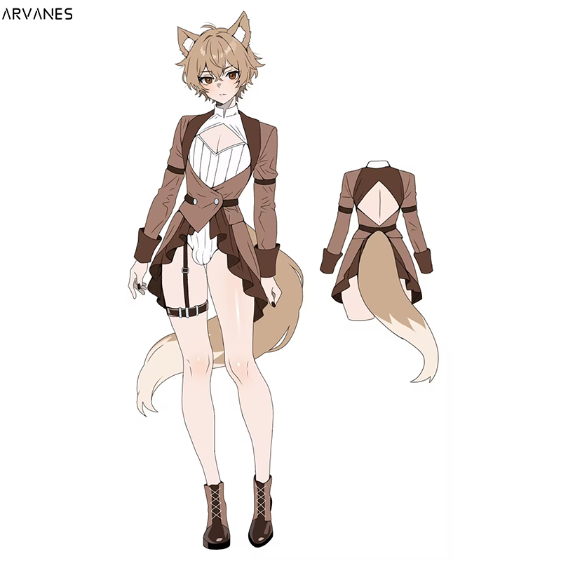 Pre-Order Puppy Wolf   Bodysuit (4-Piece Set） AS44